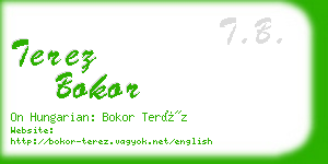 terez bokor business card